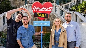 Auftakt zum Valentinstag „Herzblatt Taxi – Liebe zum Mitnehmen“